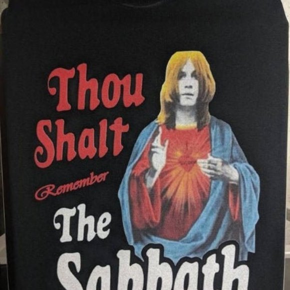 Thou Shalt Remember the Sabbath T Shirt Ozzy - Picture 2 of 2